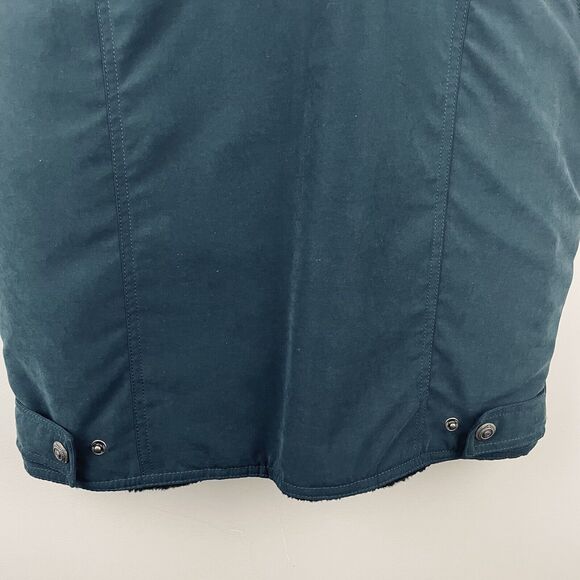 Vtg Nils Reversible Vest Women 8 Green Black Faux Fur Ski Equestrian Pockets USA - Picture 7 of 12